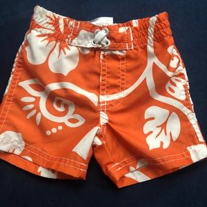 Orange swim trunks